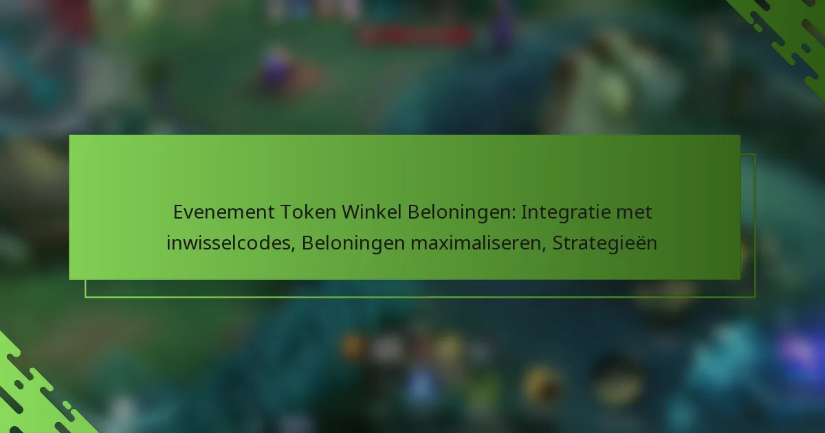 Evenement Token Winkel Beloningen: Integratie met inwisselcodes, Beloningen maximaliseren, Strategieën