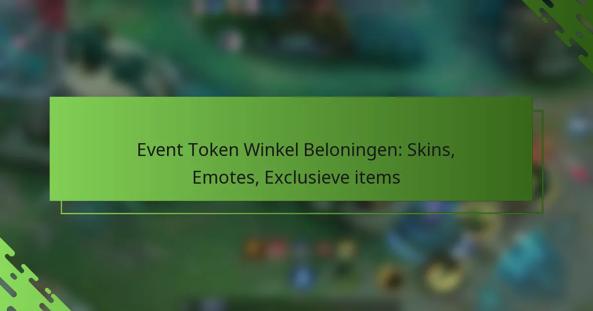 Event Token Winkel Beloningen: Skins, Emotes, Exclusieve items